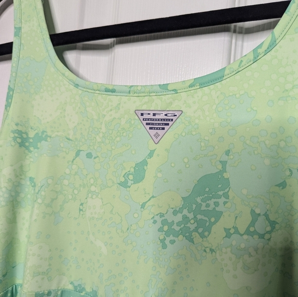 New Columbia PFG Freezer III Dress Womens Large Green Crew Neck Pullover UPF 50 - Picture 5 of 5